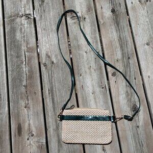 Straw crossbody bag
